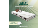 LATEXO je ortopedická matrace, která kombinuje přírodní latexovou pěnu, vrstvy kaučukem ošetřeného kokosového vlákna a taštičkové 7 - zónové jádro MULTIPOCKET obsahujíci až 1000 kusů pružinek.