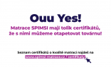 Atesty a certifikáty materiálů používaných k výrobě zdravotních matrací SPIMSI