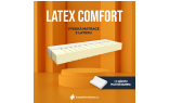 LATEX COMFORT s nejvyšší výškou latexového jádra - tloušťka až 18 cm. I nižší latexová jádra dokážou poskytnout vynikající komfort, ale v tomto případě další centimetry navíc zvýrazňují pocit poddajnosti. Pro milovníky měkčí postele.