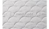 Detail antibakteriálního snímatelného pratelného potahu Medicott Silver 3D na taštičkovou matraci přírodní 200 x 200 cm LATEXO