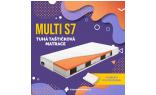 Vzdušná matrace MULTI S7 se zvýšenou tuhostí a nosností do 140 kg. Nadstandardní MULTI-POCKET taštičkové jádro rozdělené do 7 anatomických zón.
